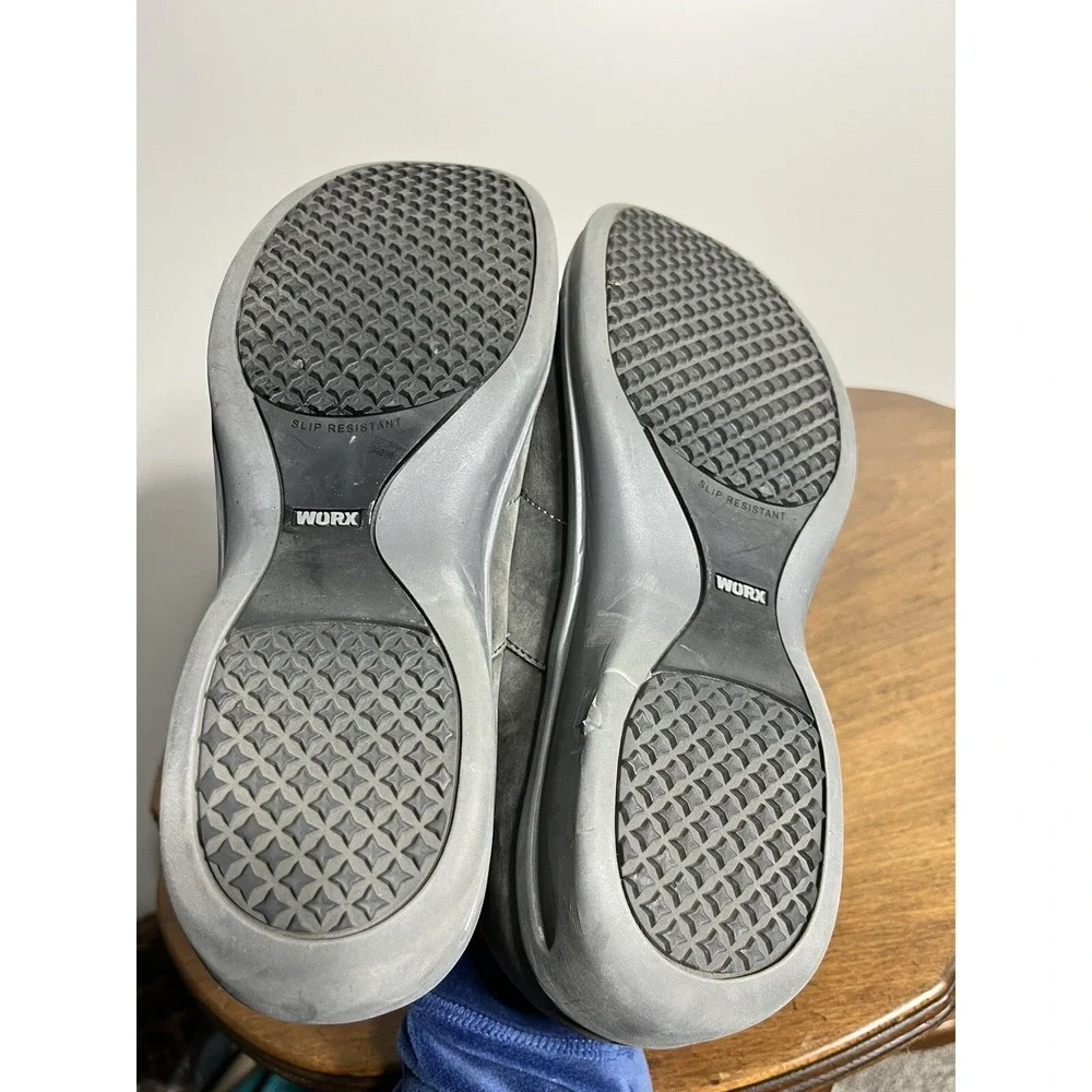 WORX 5112 Women's‎ work safety steel toe Slip On Size 9.5 WIDE